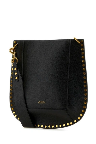 Shop Isabel Marant Woman Black Leather Oskan Crossbody Bag