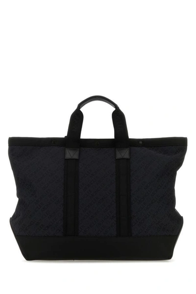 Shop Moncler Man Black Canvas Tech Shopping Bag