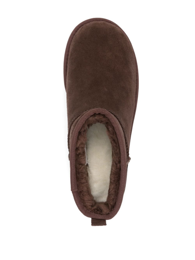 Shop Ugg Classic Ultra Mini Platform Boots In Brown