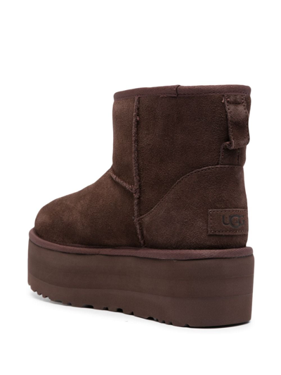 Shop Ugg Classic Mini Platform Boots In Brown