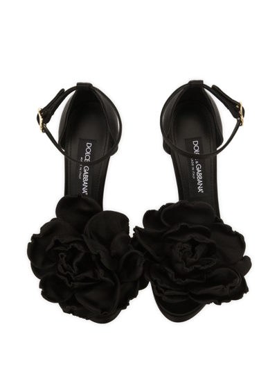 Shop Dolce & Gabbana Keira Platform Heel Sandals In Black