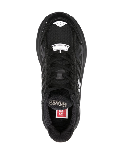 Shop Kenzo Tech Runner Sneakers In Black