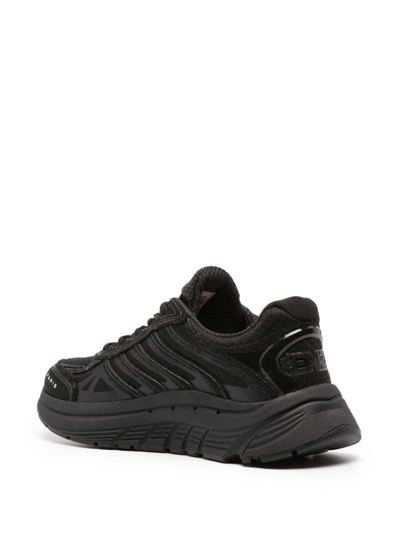 Kenzo Pace Sneakers With Mesh And Rubber Sole In Black