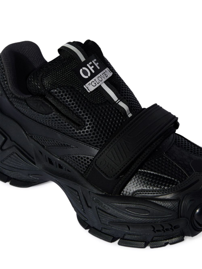 Shop Off-white Glove Slip-on Sneakers In Black