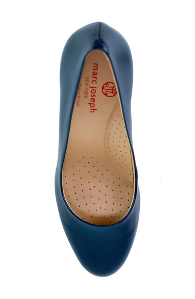 Marc Joseph New York Midtown Pump In Navy Napa Soft