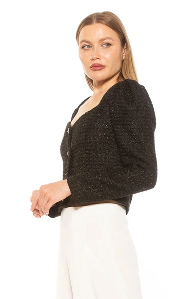 Shop Alexia Admor Rowan Tweed Jacket In Black