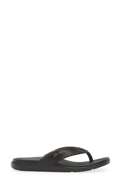 Reef Phantom Ii Mens Laceless Synthetic Flip-flops In Black