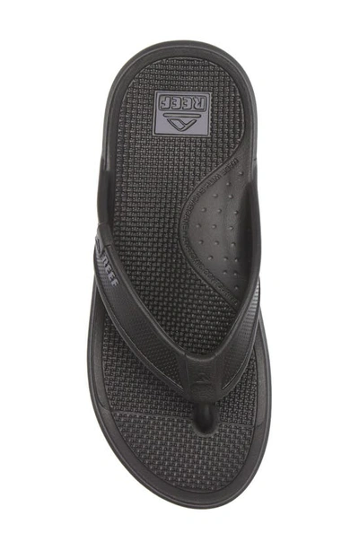 Reef Phantom Ii Mens Laceless Synthetic Flip-flops In Black
