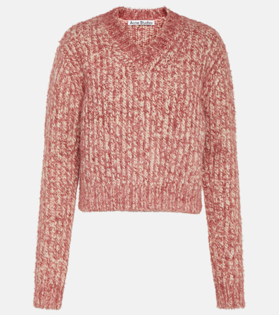 Shop Acne Studios Krismus Wool-blend Sweater In Multicoloured