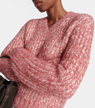 Shop Acne Studios Krismus Wool-blend Sweater In Multicoloured