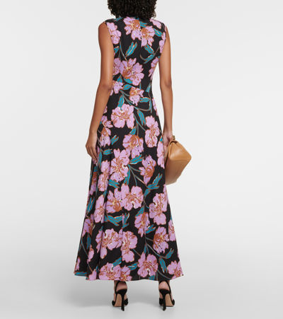 Shop Diane Von Furstenberg Edie Floral Maxi Dress In Multicoloured