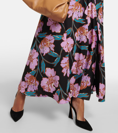Shop Diane Von Furstenberg Edie Floral Maxi Dress In Multicoloured