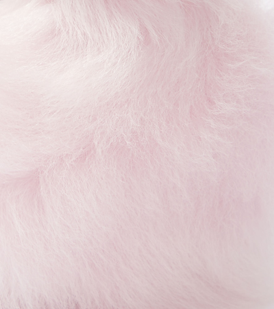 Shop Burberry Shearling Earmuffs In Pink