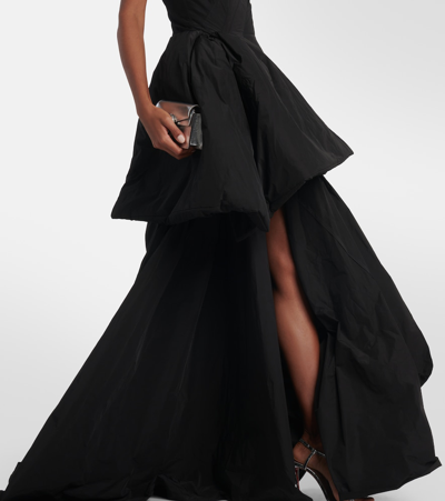 Shop Maticevski Bow-detail Bustier Gown In Black