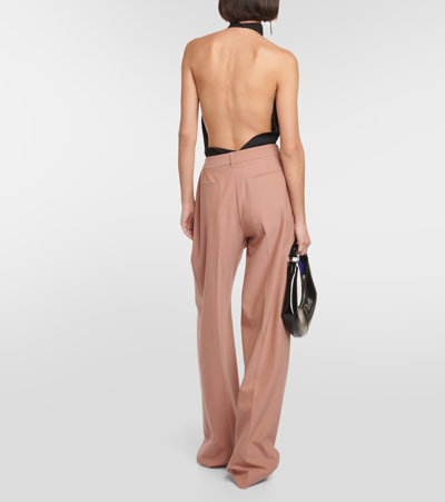 Shop Peter Do Pleated High-rise Pants In Pink