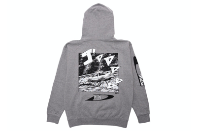 Pre-owned Bait X Initial D Drift Design Hoodie Gray