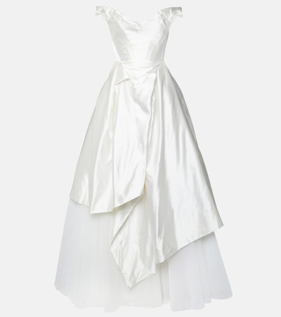 VIVIENNE WESTWOOD BRIDAL NEBULA SILK GOWN 