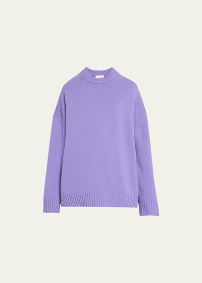 Shop A.l.c Ayden Wool-cashmere Crewneck Sweater In Bright Lil
