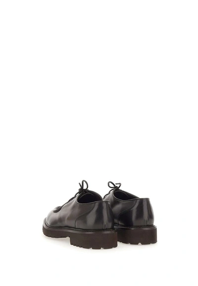 Shop Doucal's "decò" Leather Lace-up Shoes In Brown