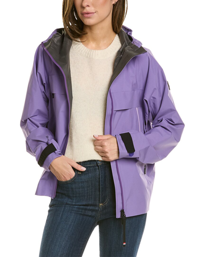 Shop Moncler Rain Jacket In Purple