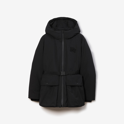 Shop Burberry Padded Jacket In Black
