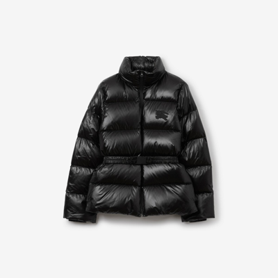 Shop Burberry Nylon Puffer Jacket In Black