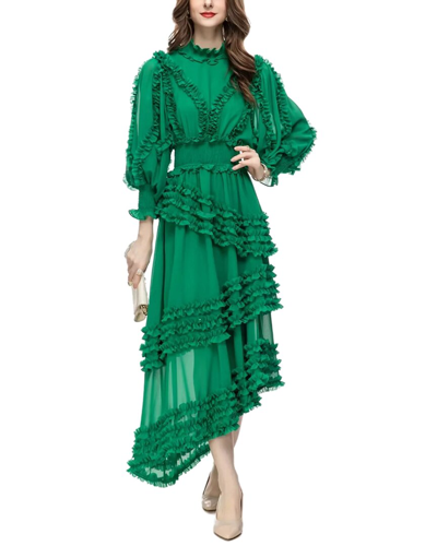 Shop Burryco Maxi Dress In Green