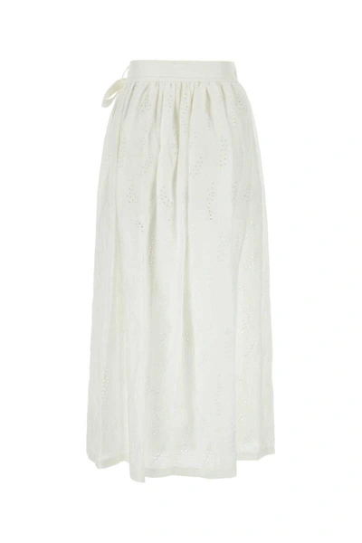 Shop Chloé Skirts In White
