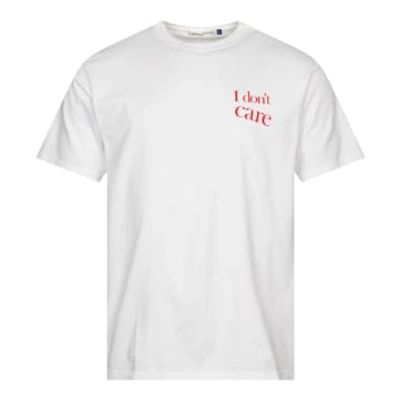 Shop Undercover I Don't Care T-shirt In White