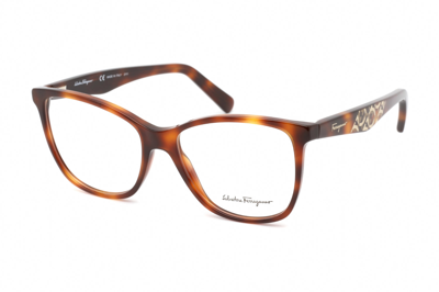 Shop Ferragamo Sf2903 240 Rectangular Eyeglasses 54 Mm In Multi