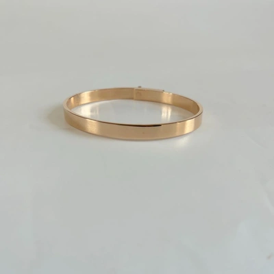 Pre-owned Hermes 18k Rose Gold W/61 Diamonds Kelly Bracelet