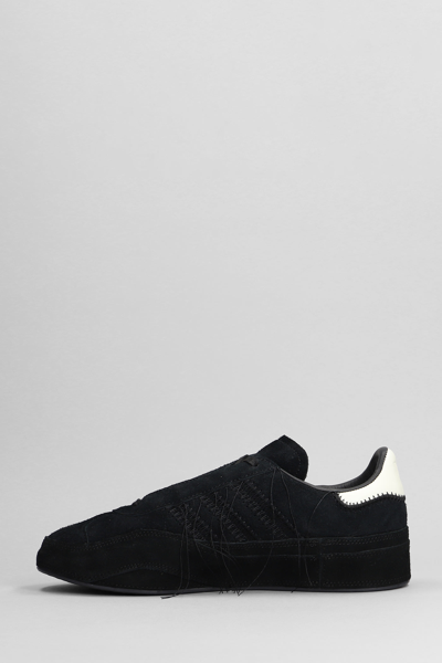 Shop Y-3 Gazelle Sneakers In Black Suede