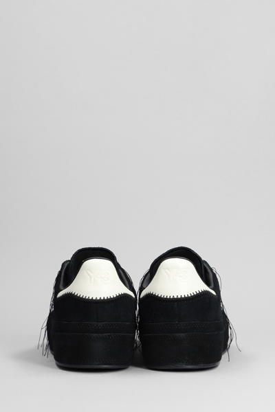 Shop Y-3 Gazelle Sneakers In Black Suede