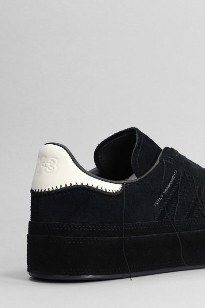 Shop Y-3 Gazelle Sneakers In Black Suede