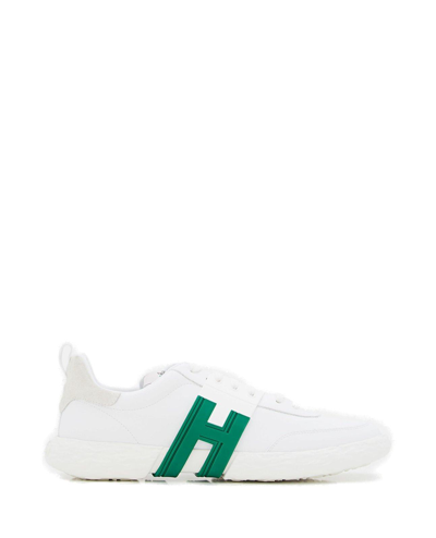 Shop Hogan 3r Round Toe Lace-up Sneakers In Multicolor