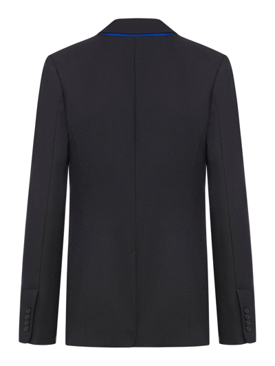 Shop Off-white Tailored Single-breasted Blazer In Black Whit