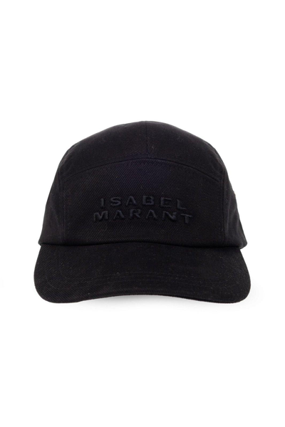 Shop Isabel Marant Logo-embroidered Baseball Cap In Black