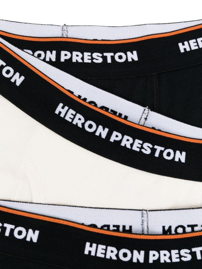 Shop Heron Preston Logo Waistband 3 Pack Boxer In Multicolor