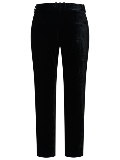 Balmain Velvet Trousers In Black