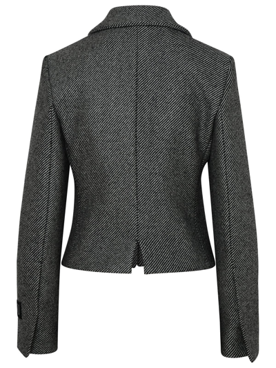Shop Patou Grey Wool Jacket
