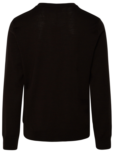 Shop Apc Brown Wool Blend Axel Sweater
