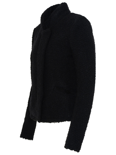 Shop Isabel Marant Graziae Black Wool Blend Jacket