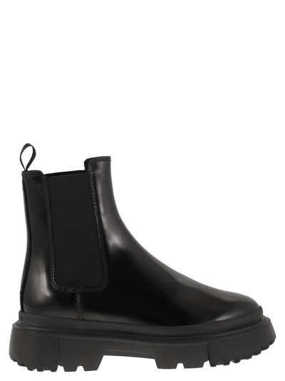 Shop Hogan Janeiro - Chelsea Boots In Black
