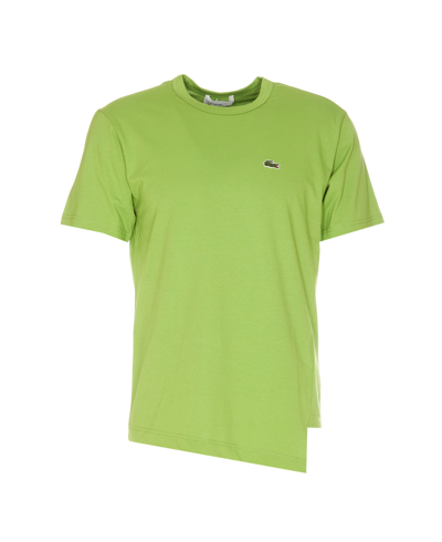 Shop Comme Des Garçons Shirt Cdg Shirt X Lacoste Logo T-shirt In Green
