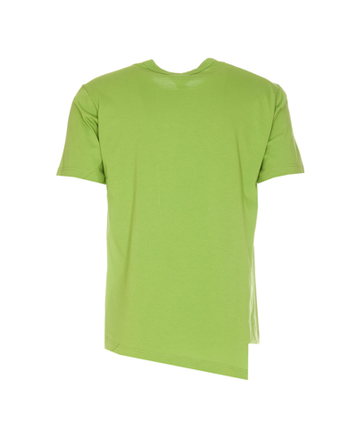 Shop Comme Des Garçons Shirt Cdg Shirt X Lacoste Logo T-shirt In Green