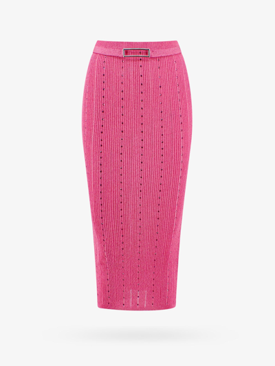 Shop Alessandra Rich High Waist Skirts In Pink