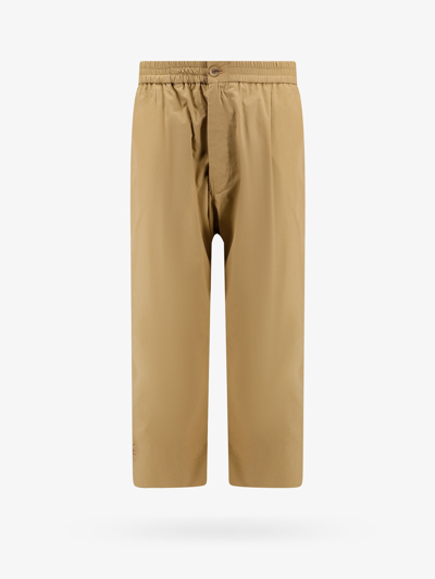 Shop Amaranto Closure With Zip Pants In Brown