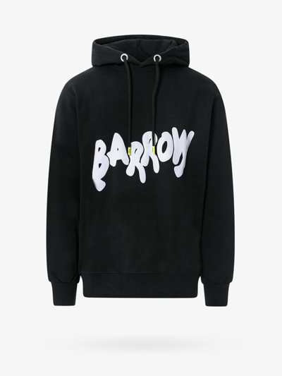 Shop Barrow Long Sleeves Cotton Sweatshirts In Black