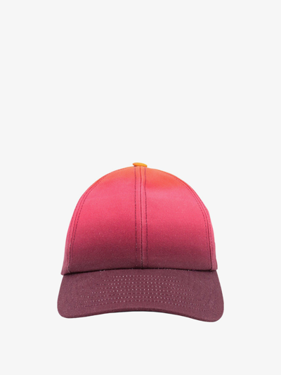 Shop Courrèges Stitched Profile Unlined Hats In Multicolor