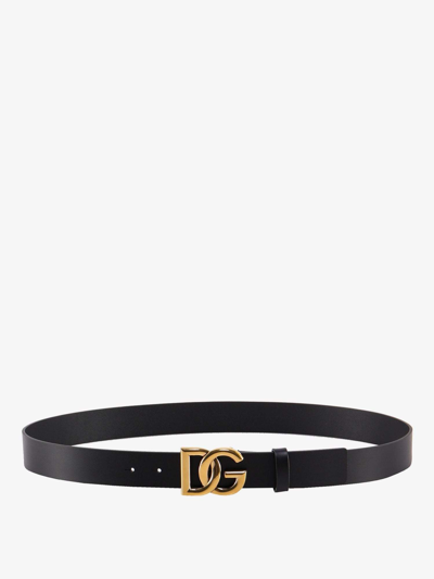 Shop Dolce & Gabbana Leather Belts In Black